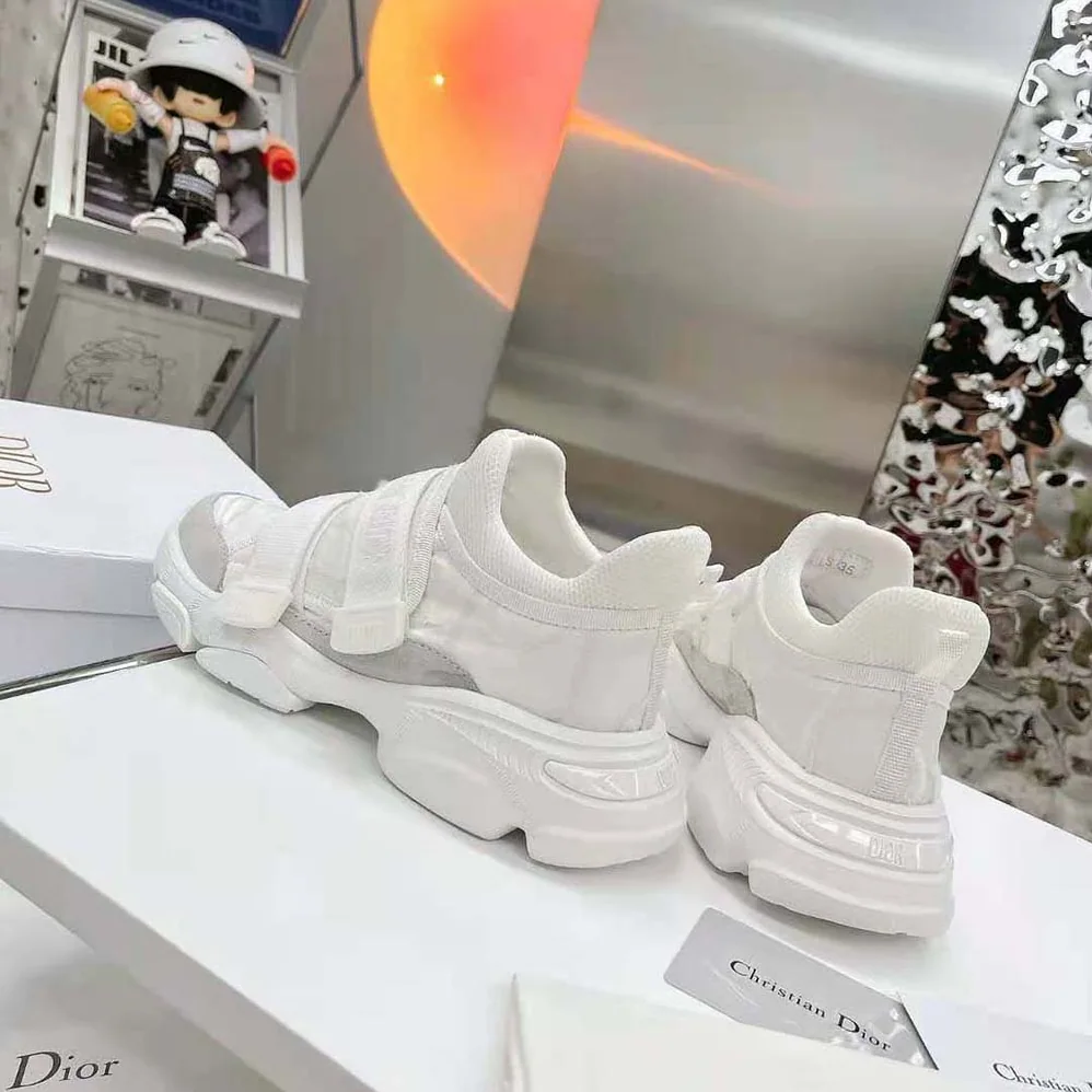 Dior D-Wander Sneaker White Camouflage Technical Fabric for Women