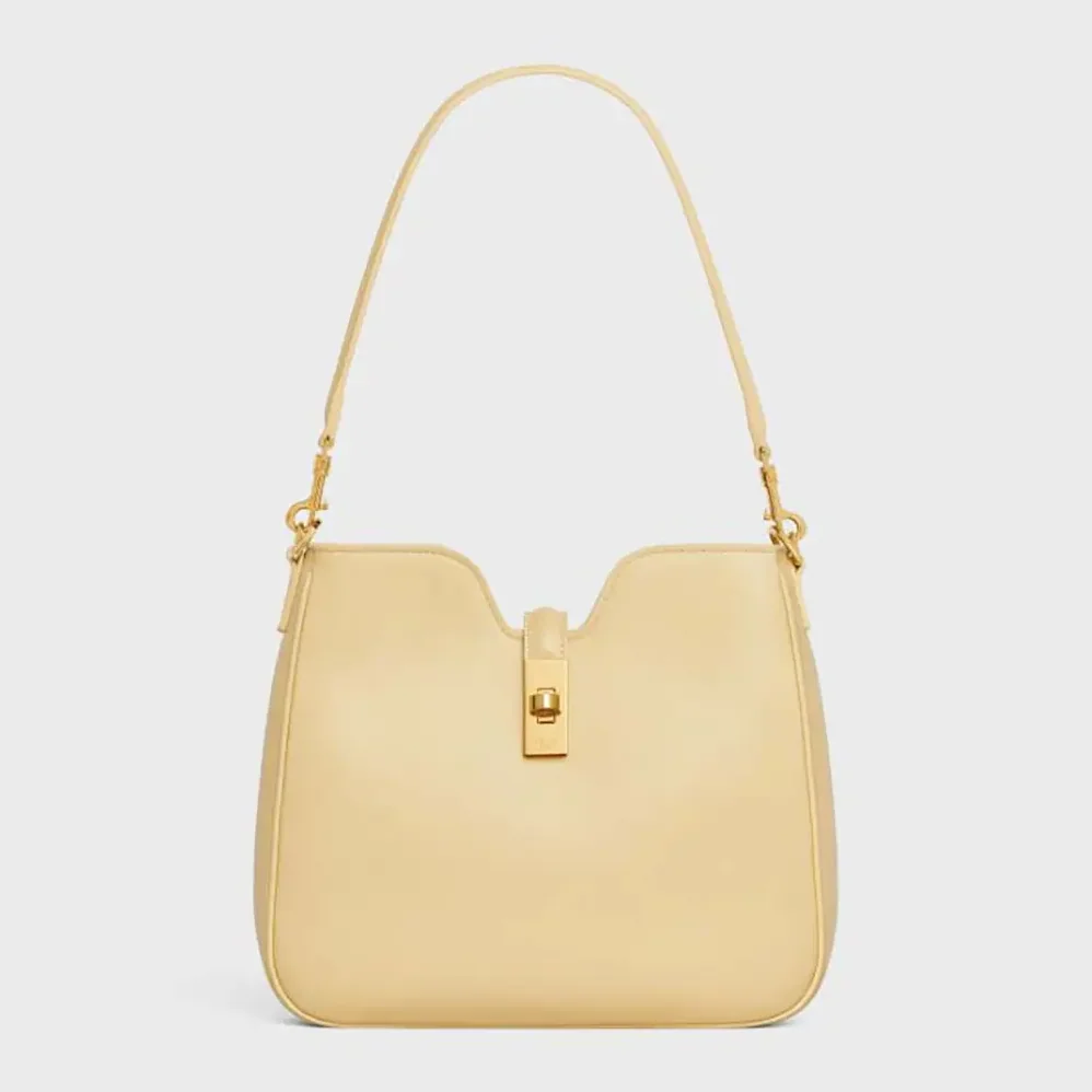 Celine Small Camille 16 Soft Bag in Smooth Calfskin for Women in Yellow
