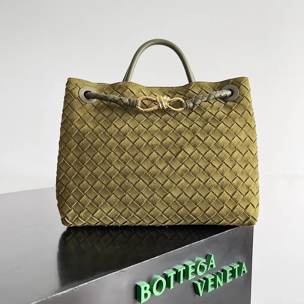 Bottega Veneta Small Andiamo Top Handle Bag in Supple Intrecciato Suede for Women Bottega Veneta Small Andiamo Top Handle Bag in Supple Intrecciato Suede for Women