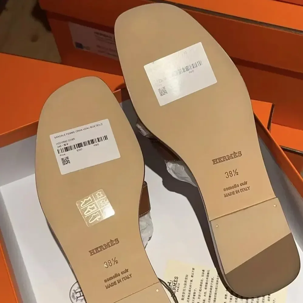 Hermes Oran Sandal for Women in Brown