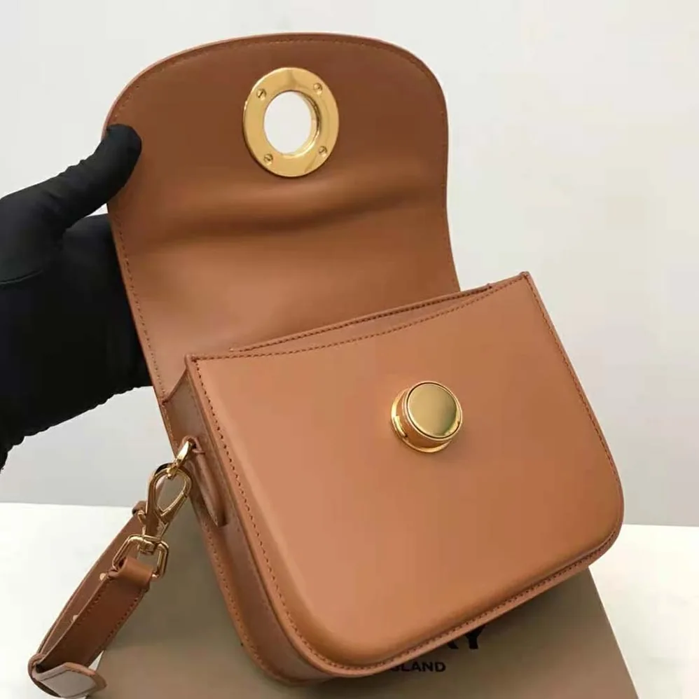 Burberry Leather Small Elizabeth Bag for Women in Brown