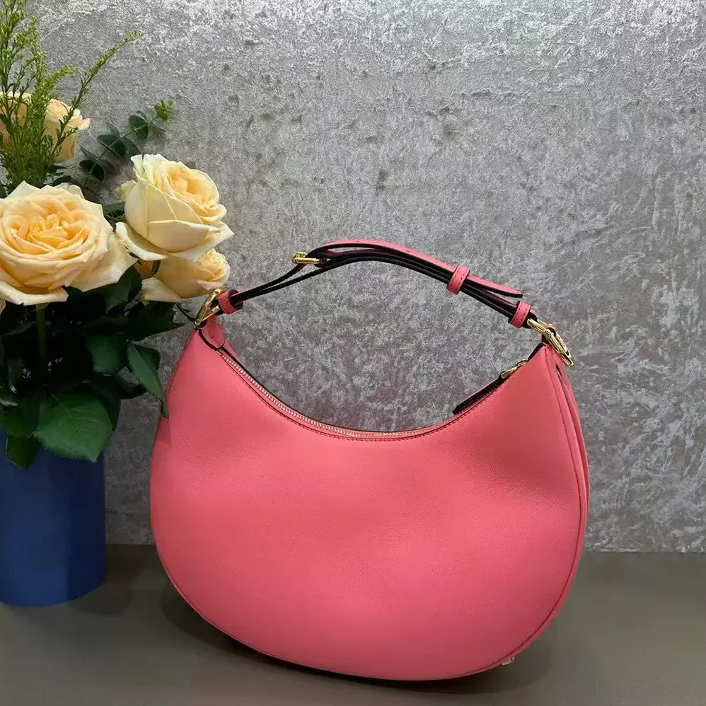 Fendi Fendigraphy Small Pink Leather Bag for Women