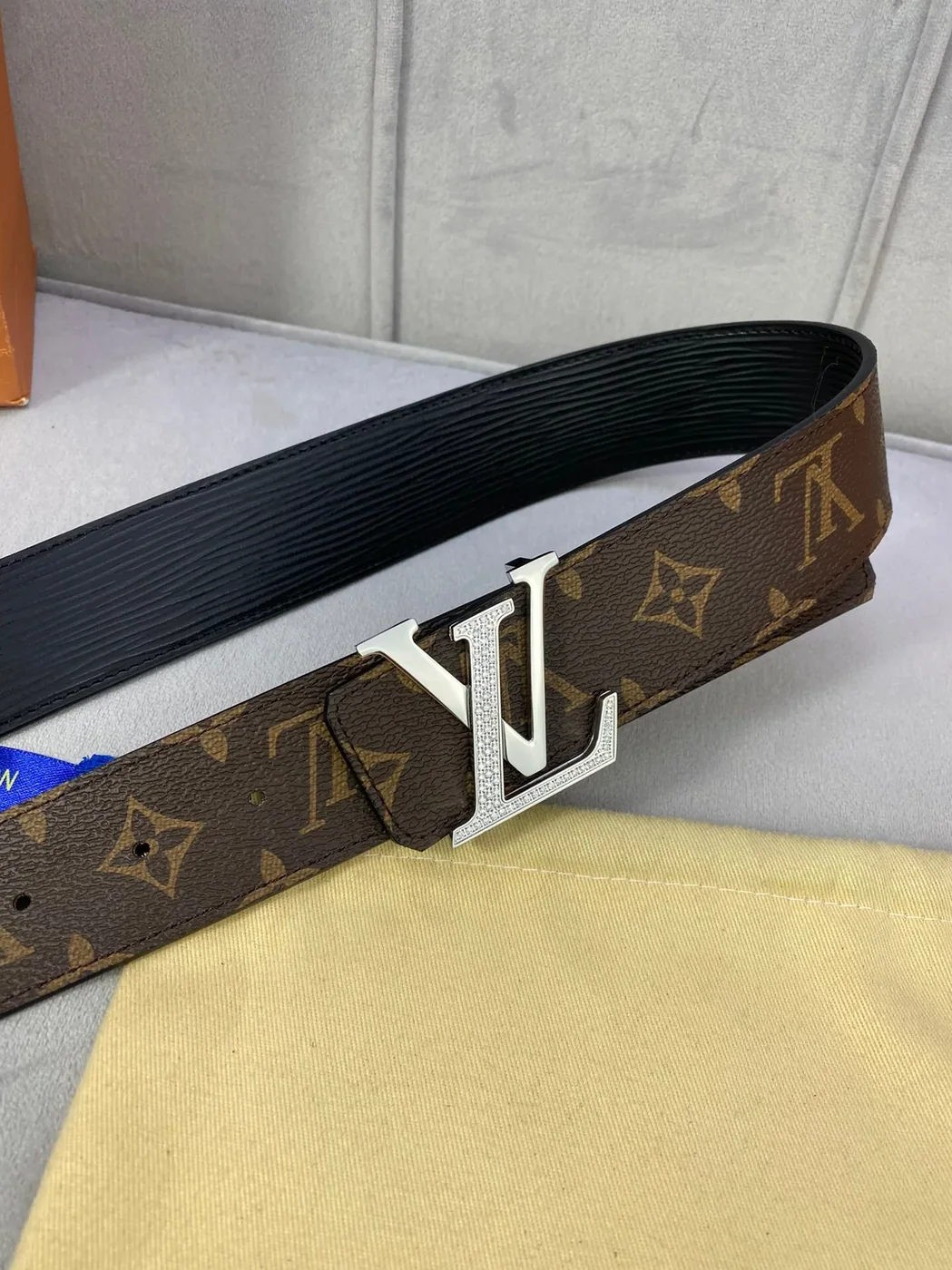 Louis Vuitton LV Diamond Reversible Belt Monogram Canvas