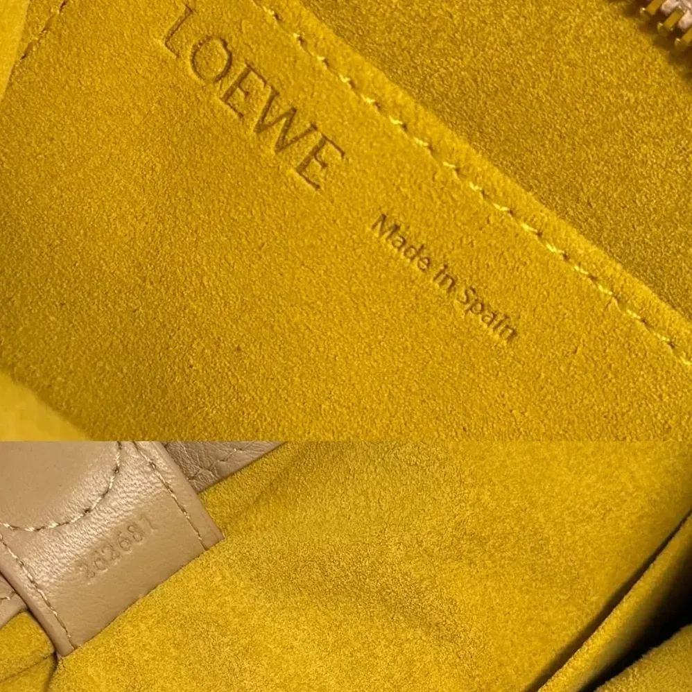 Loewe Small Amazona 180 Bag in Soft Calfskin for Women in Silk Beige