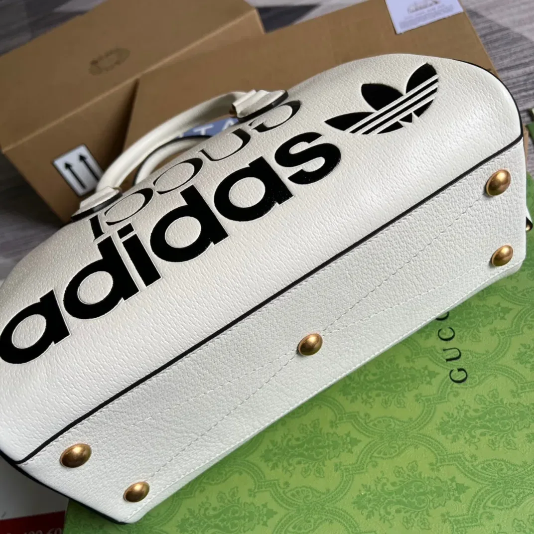 Gucci x Adidas Mini Duffle Bag White Gucci x Adidas Mini Duffle Bag White