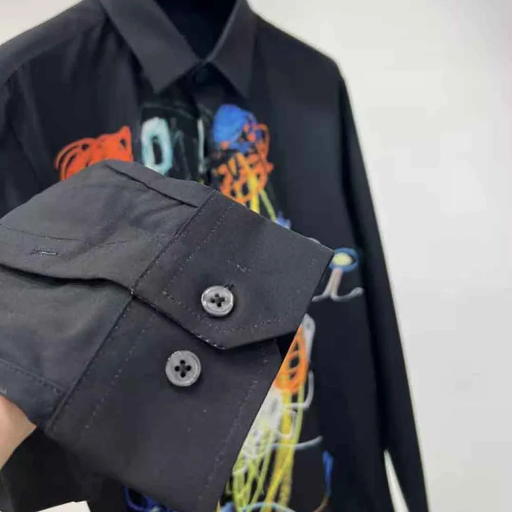 Fendi Black Cotton Shirt with Mid Ltalian Collar and Short Sleeves for Men Fendi Black Cotton Shirt with Mid Ltalian Collar and Short Sleeves for Men