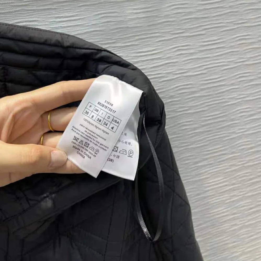 Dior Macrocannage Miniskirt Black Quilted Technical Taffeta for Women Dior Macrocannage Miniskirt Black Quilted Technical Taffeta for Women