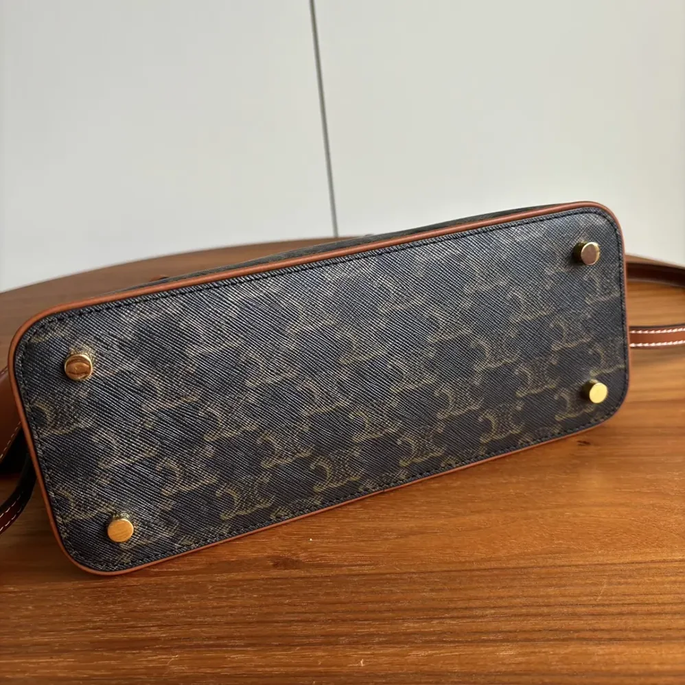 Celine Teen Honorine Bag in Triomphe Canvas and Calfskin for Women Celine Teen Honorine Bag in Triomphe Canvas and Calfskin for Women