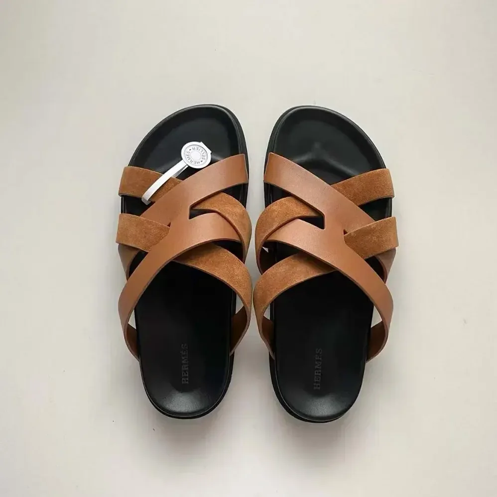 Hermes Kazimir Sandal for Unisex in Brown Hermes Kazimir Sandal for Unisex in Brown