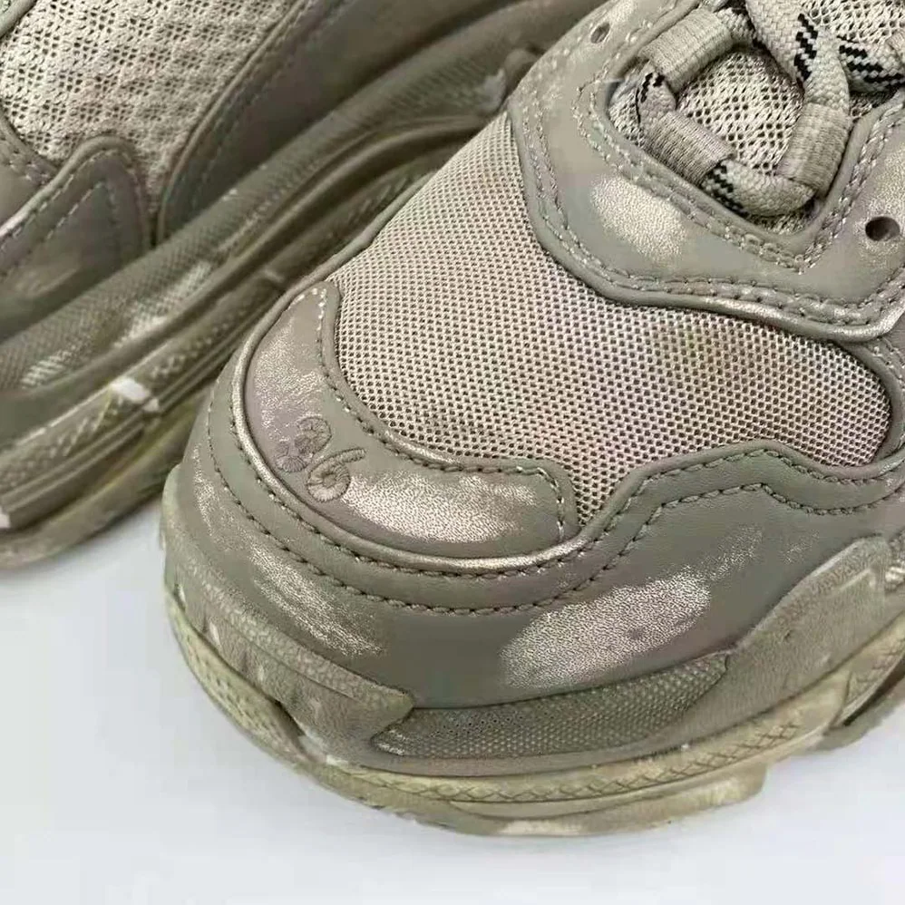 Balenciaga Triple S Faded Sneaker in Beige for Women Balenciaga Triple S Faded Sneaker in Beige for Women