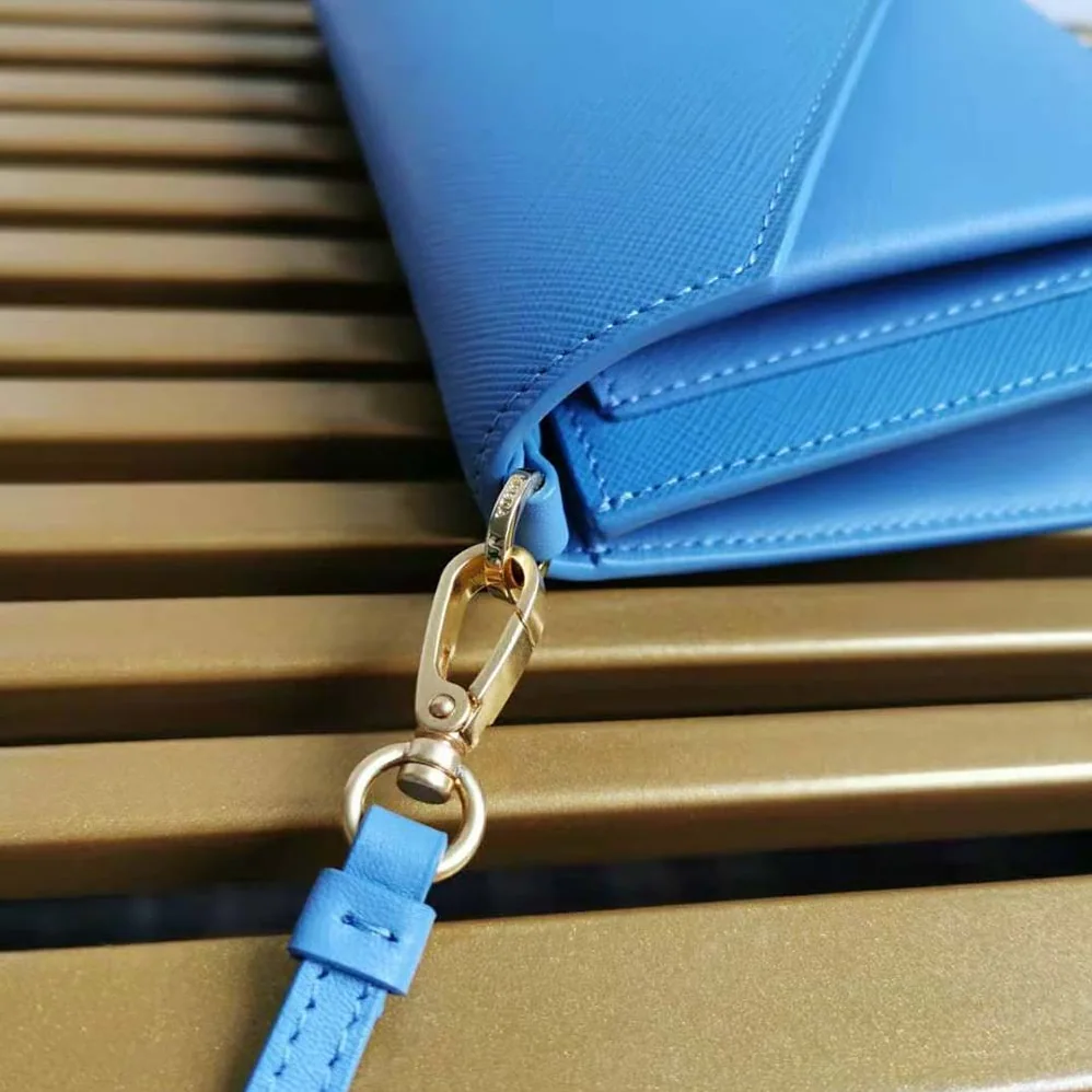Prada Ladies Saffiano Leather Mini Bag in Blue Prada Ladies Saffiano Leather Mini Bag in Blue