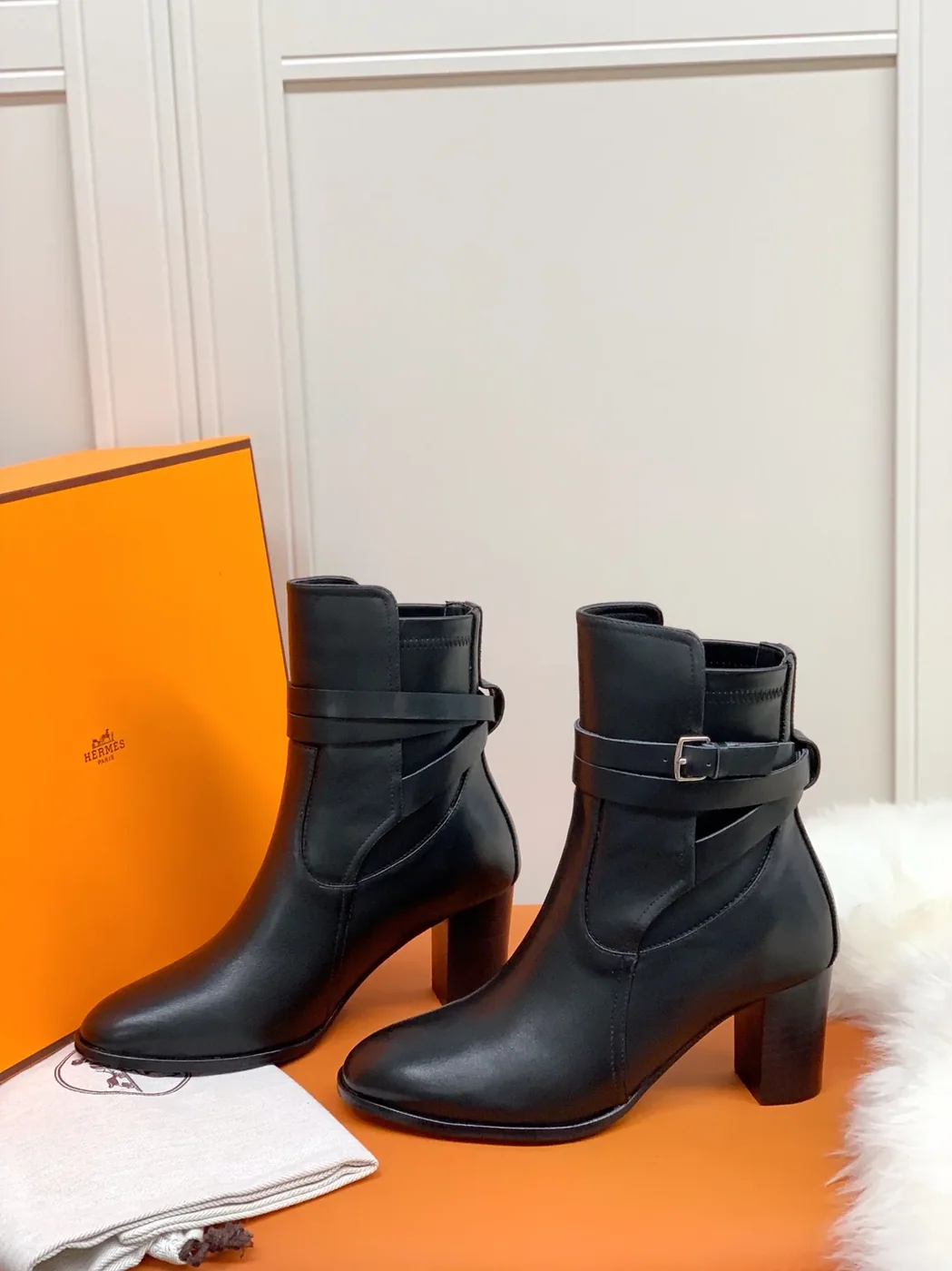 Hermes Frenchie 70 Ankle Boots Black / Hermes Frenchie 70 Ankle Boots Black /