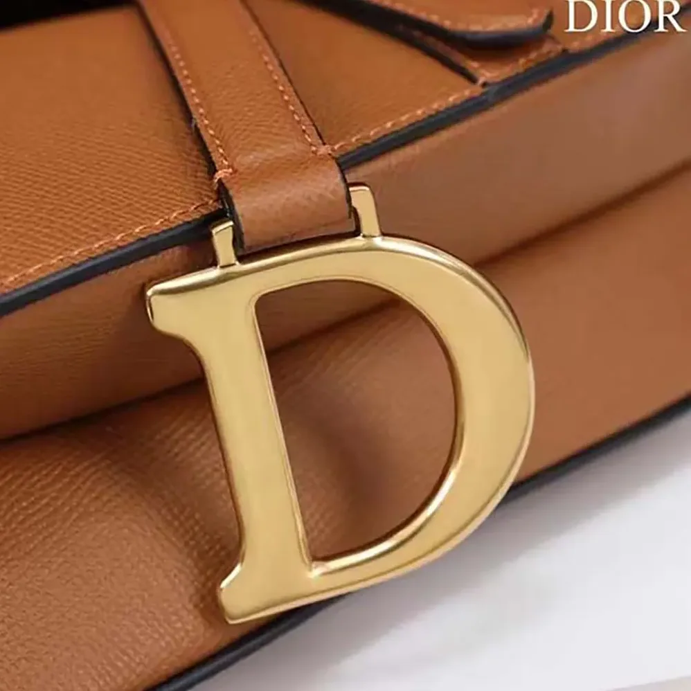 Dior CD Saddle Bag Strap Golden Saddle Grained Calfskin for Women Dior CD Saddle Bag Strap Golden Saddle Grained Calfskin for Women