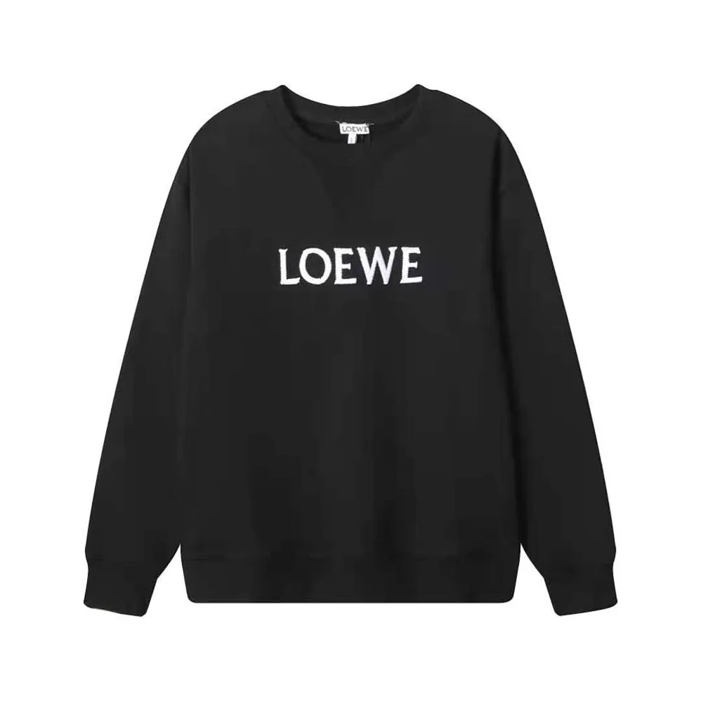 Loewe Regular Fit Sweatshirt in Cotton for Men in Black