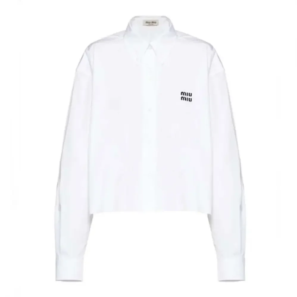 Miu Miu Striped Cotton Shirt MK1659_14BC_F0X24_S_OOO for Women Miu Miu Striped Cotton Shirt MK1659_14BC_F0X24_S_OOO for Women