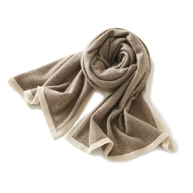 Universal Color Blocked Knitted Jacquard Western in style Cashmere Scarf