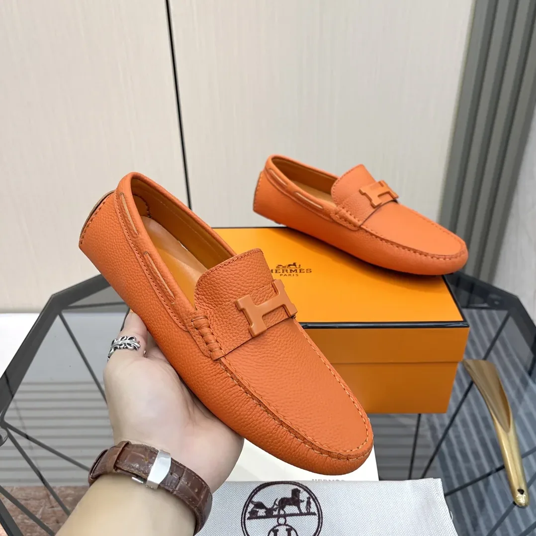 Hermes Irving Loafer Orange Hermes Irving Loafer Orange