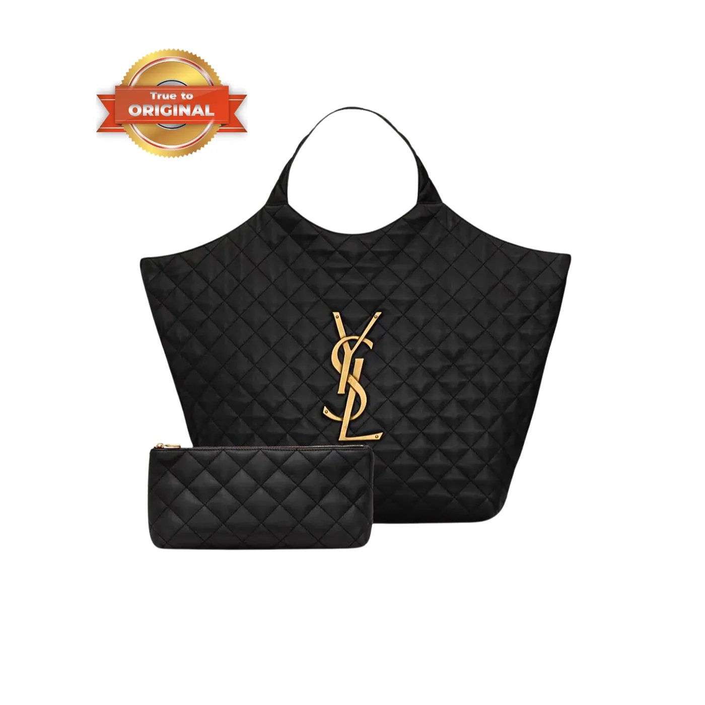Saint Laurent Icare Maxi Shopping Bag Black /