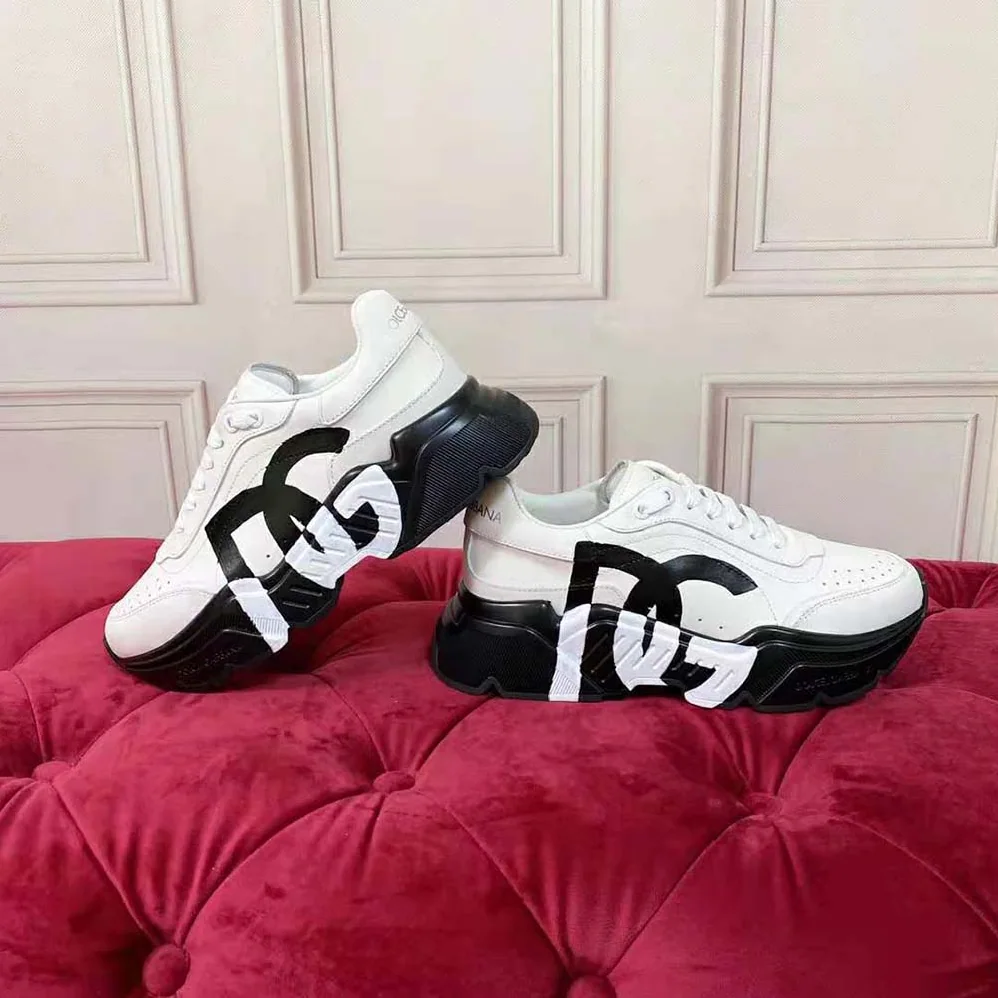 Dolce Gabbana D&G Calfskin Daymaster Sneakers for Women in Black Dolce Gabbana D&G Calfskin Daymaster Sneakers for Women in Black