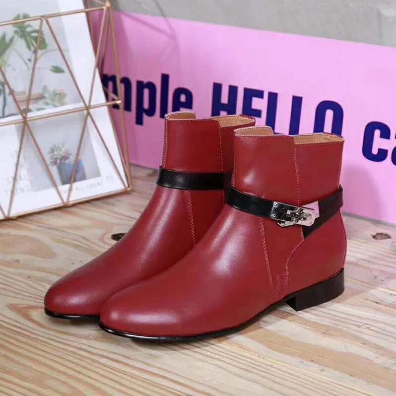 Hermes Shoes Neo Ankle Boot for Women in Maroon Hermes Shoes Neo Ankle Boot for Women in Maroon