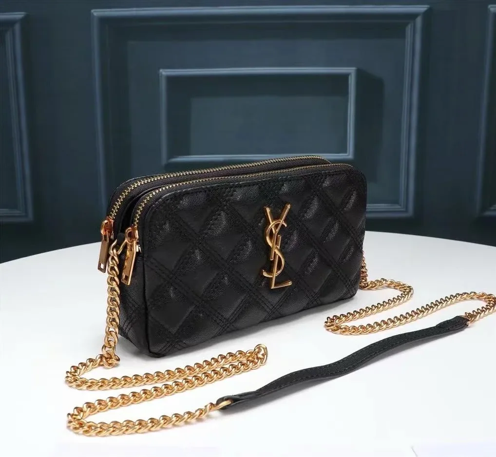 Saint Laurent Becky Crossbody Bag Black in YSL