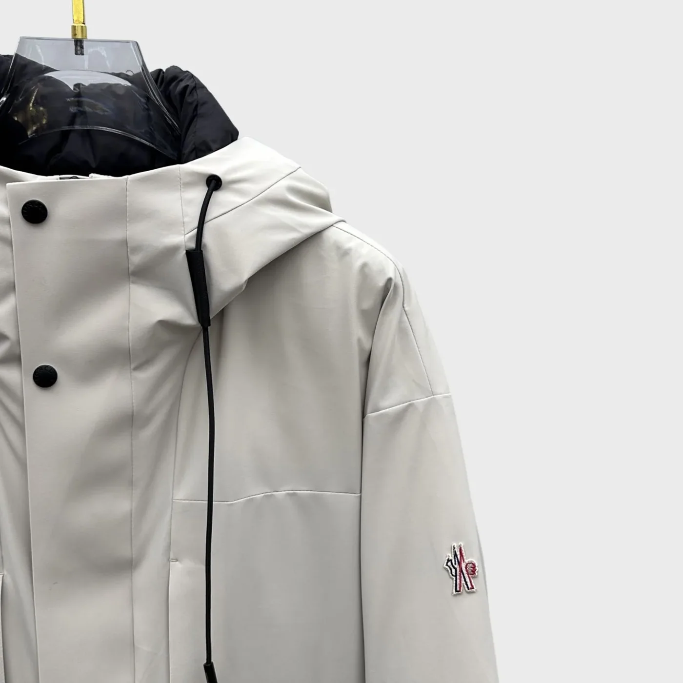 Moncler Technical Hooded Jacket White Moncler Technical Hooded Jacket White