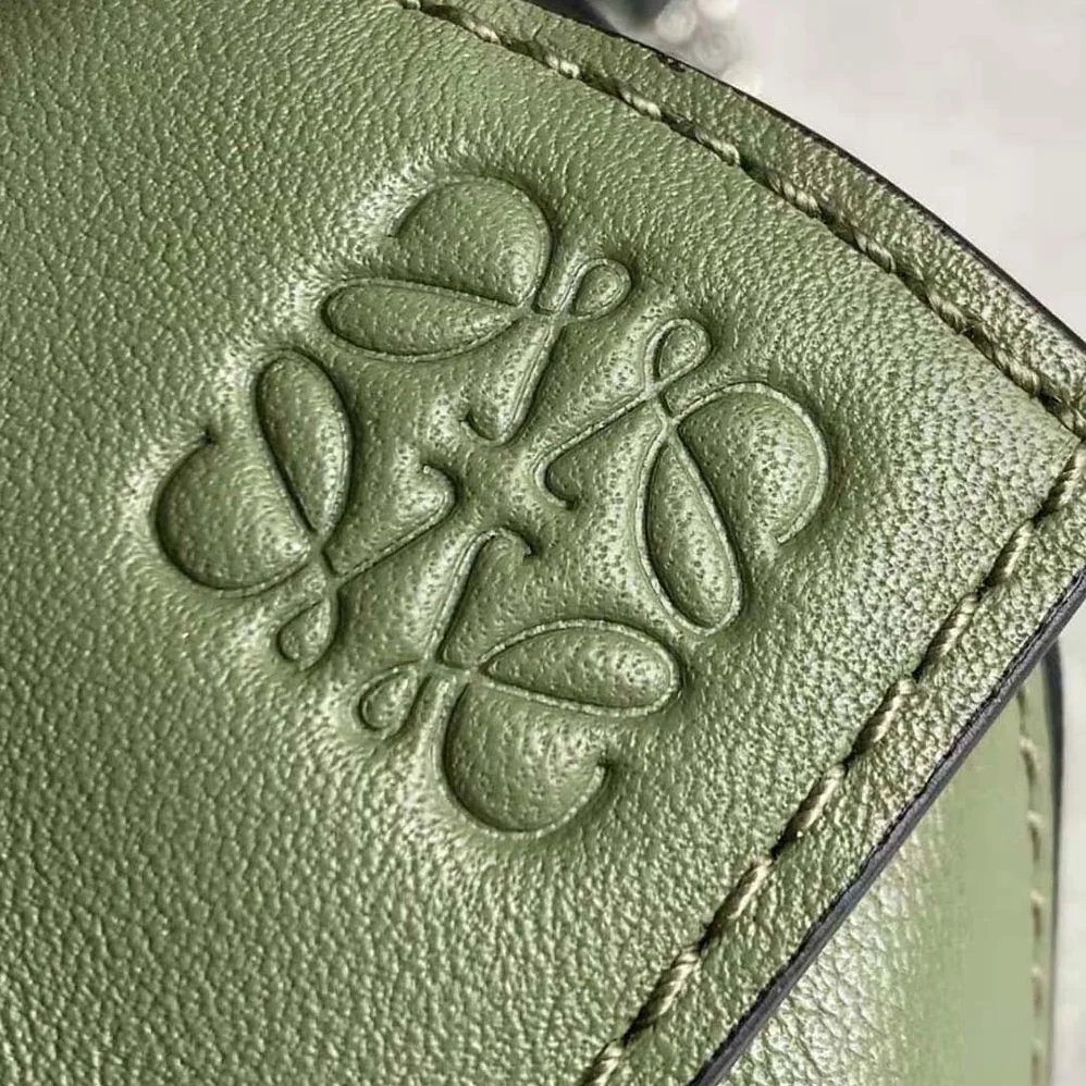 Loewe Nano Puzzle Bag in Classic Calfskin for Women in Green
