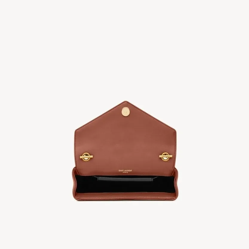 Saint Laurent Loulou Mini Shoulder Bag in Hortensia Gold Hardware Saint Laurent Loulou Mini Shoulder Bag in Hortensia Gold Hardware