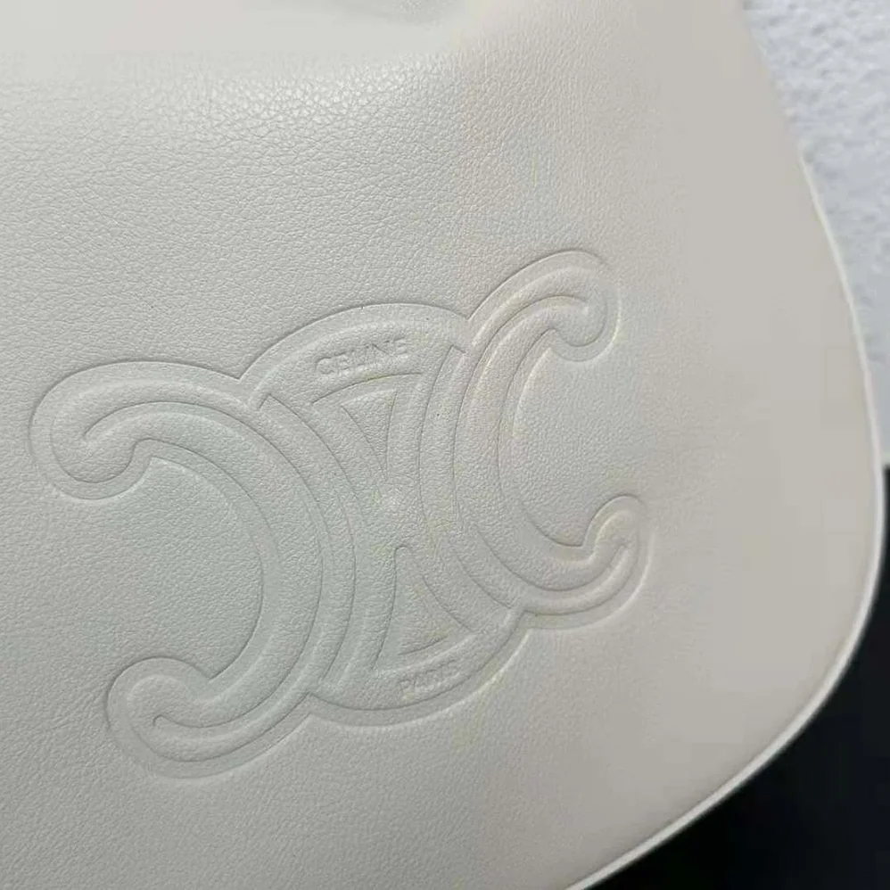 Celine Heloise Bag in Supple Calfskin for Women in White