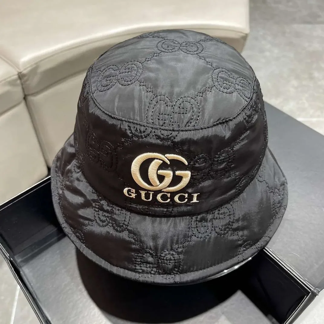 Gucci Quilted Bucket Hat Black Gucci Quilted Bucket Hat Black