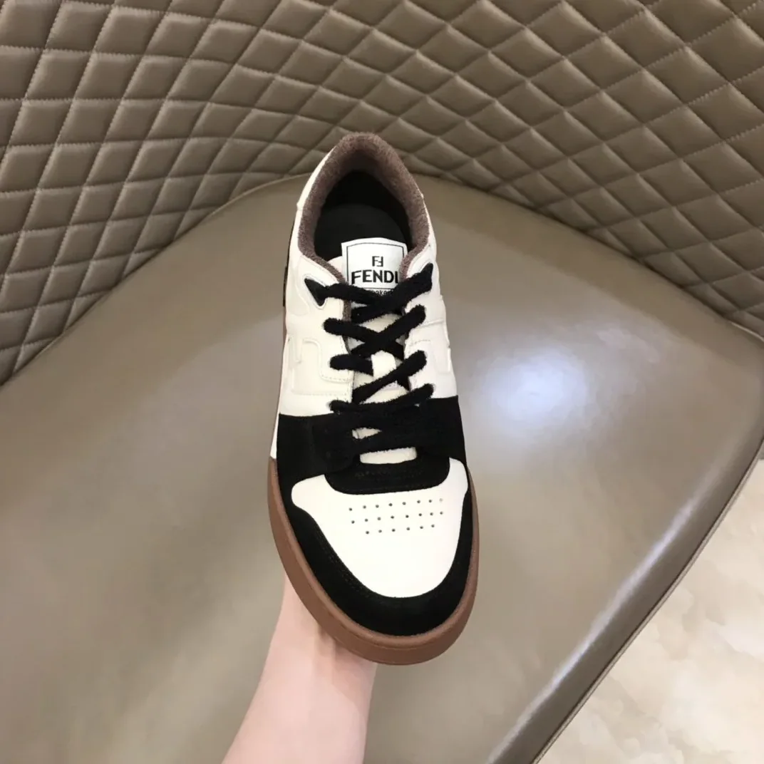 Fendi FD Match Low Tops Sneakers Brown 7E1493AHH2F1FZB