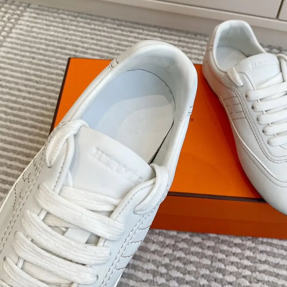 Hermes Master sneaker in Supple Calfskin for Unisex in White Hermes Master sneaker in Supple Calfskin for Unisex in White