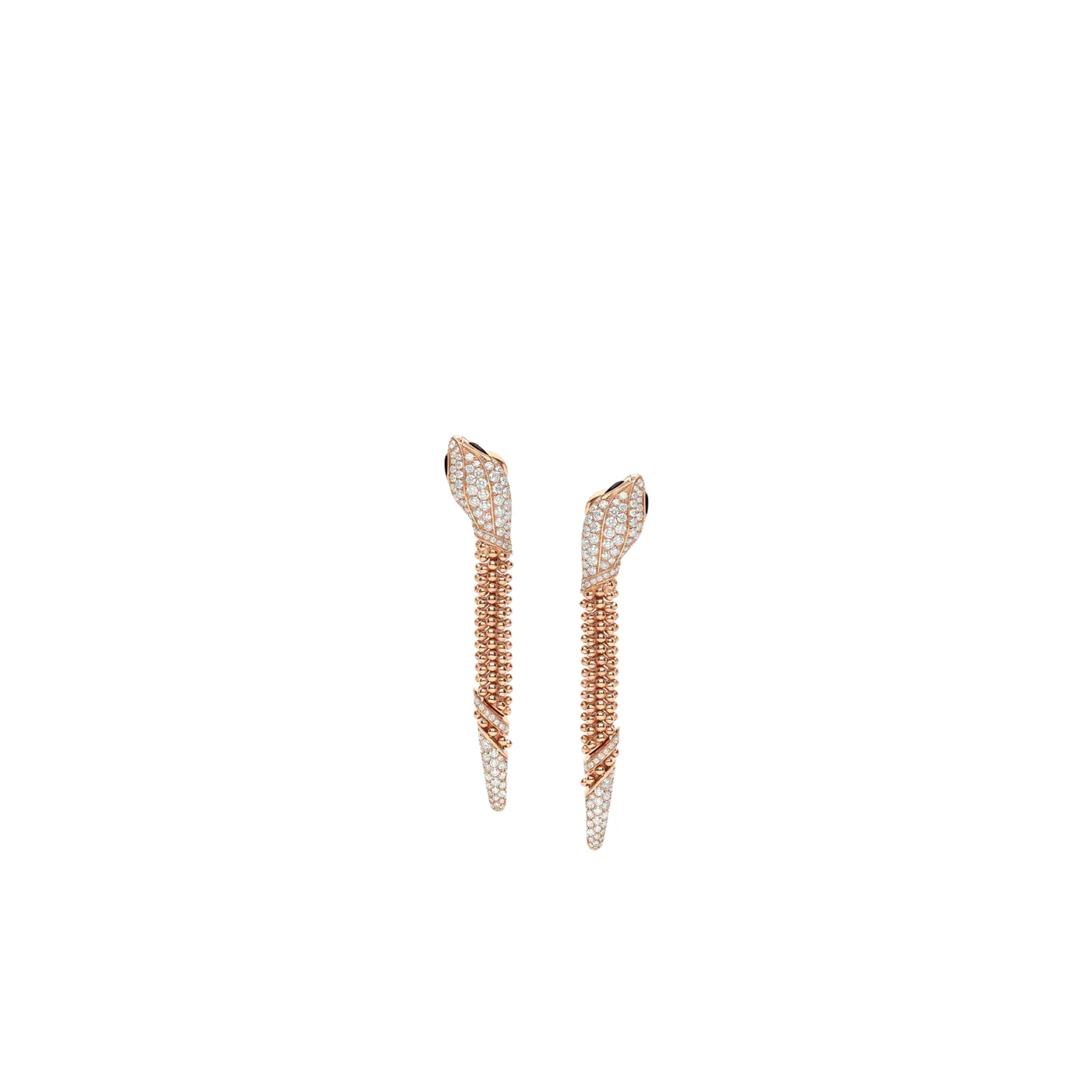 Bvlgari Serpenti Earrings Rose Gold Hardware Bvlgari Serpenti Earrings Rose Gold Hardware
