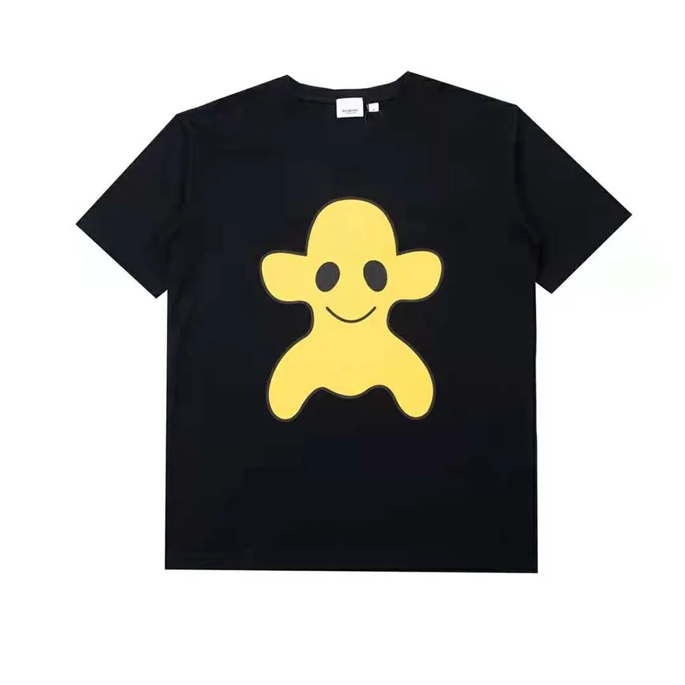 Burberry Monster Graphic Print Cotton Oversized T-shirt for Men in Black Burberry Monster Graphic Print Cotton Oversized T-shirt for Men in Black