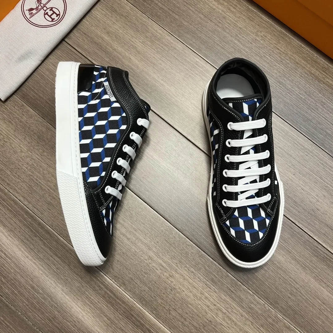 Hermes Enjoy Sneaker Black And Blue