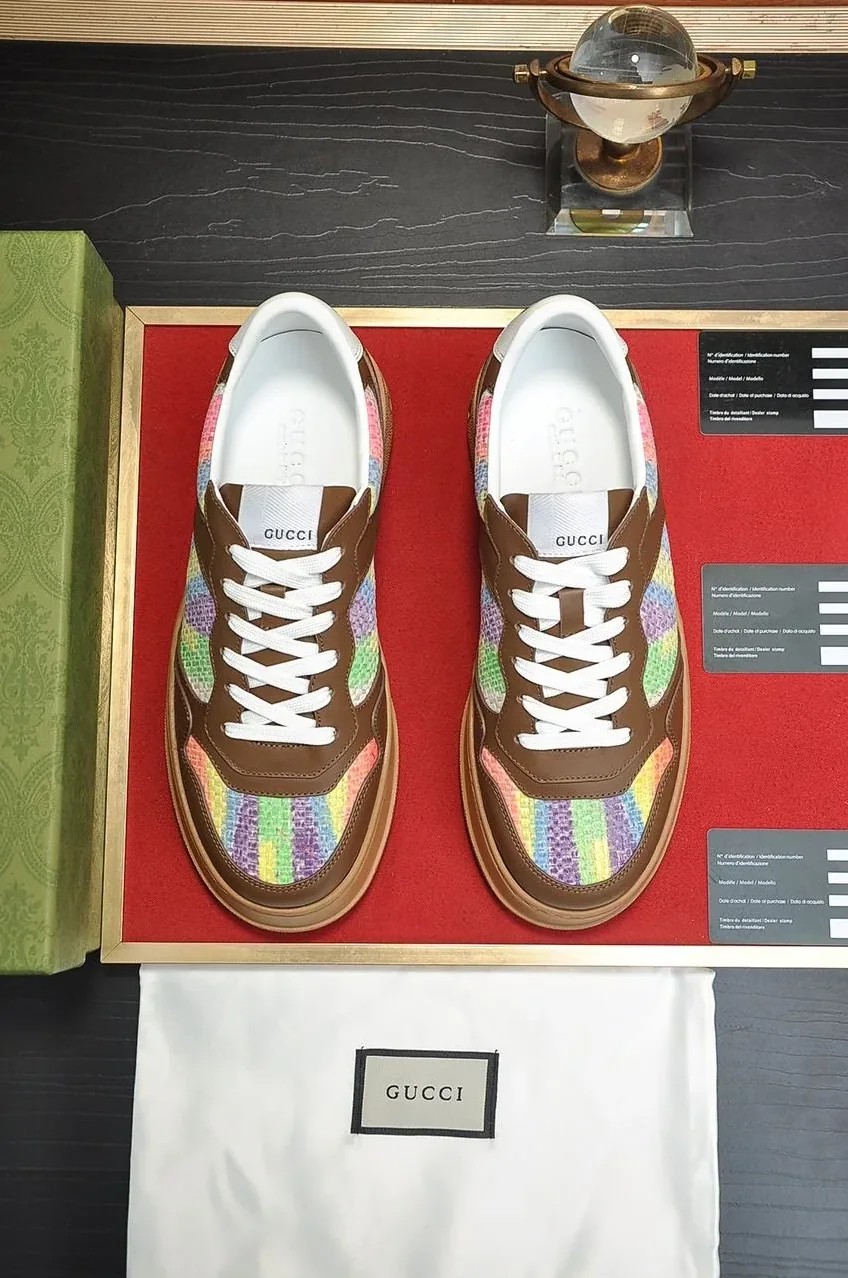 Gucci Sneaker With Pale Rainbow Brown for Men