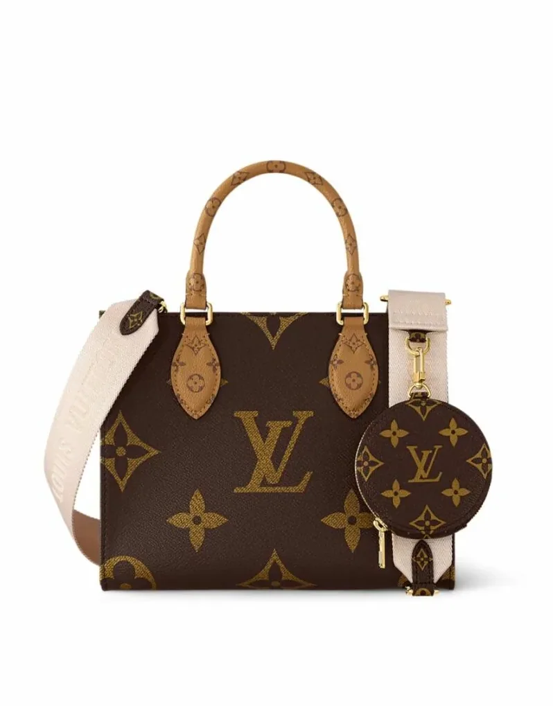 Louis Vuitton OnTheGo PM Tote Bag Brown / Louis Vuitton OnTheGo PM Tote Bag Brown /