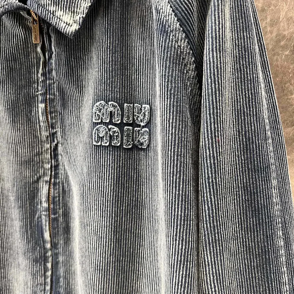 Miu Miu Washed Corduroy Blouson Jacket for Women