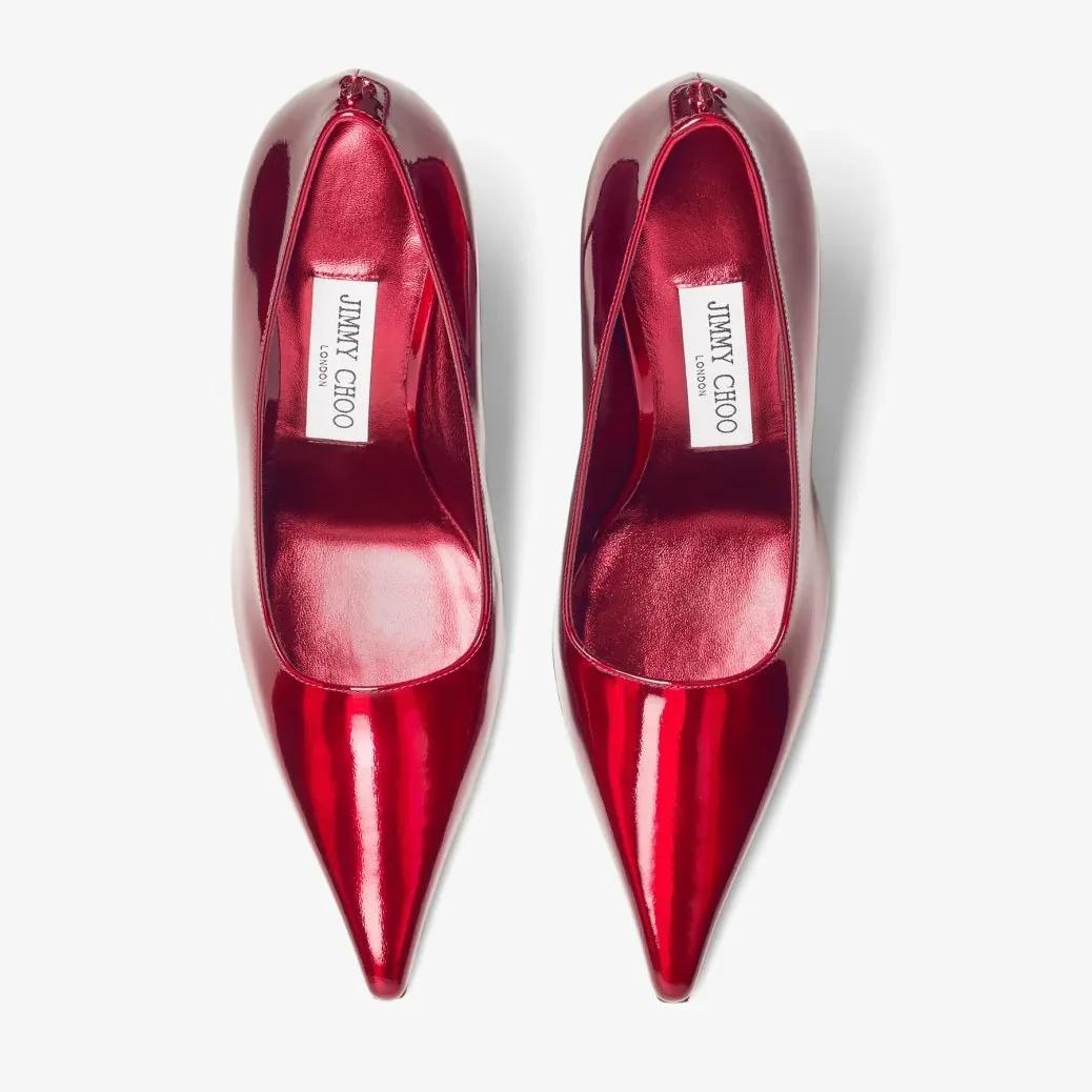 Jimmy Choo Ixia 95 Pumps Ruby Red IXIA95GXH