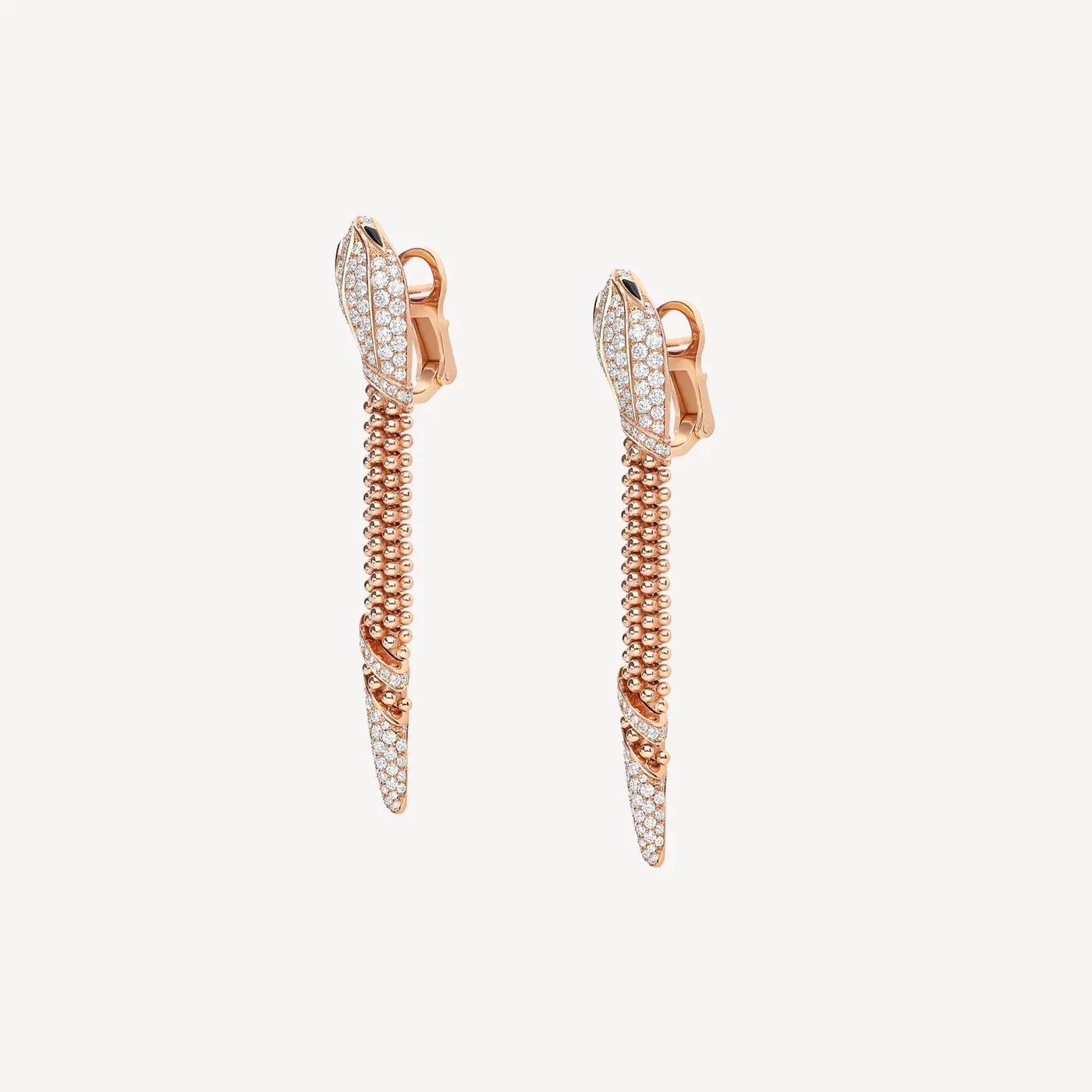 Bvlgari Serpenti Earrings Rose Gold Hardware Bvlgari Serpenti Earrings Rose Gold Hardware