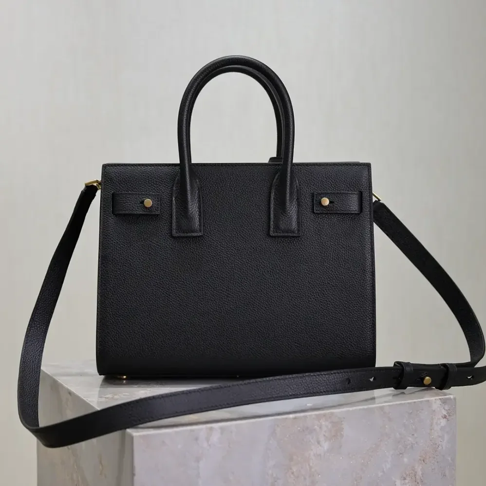Saint Laurent YSL Baby Sac De Jour In Supple Grained Leather for Women in Black Saint Laurent YSL Baby Sac De Jour In Supple Grained Leather for Women in Black