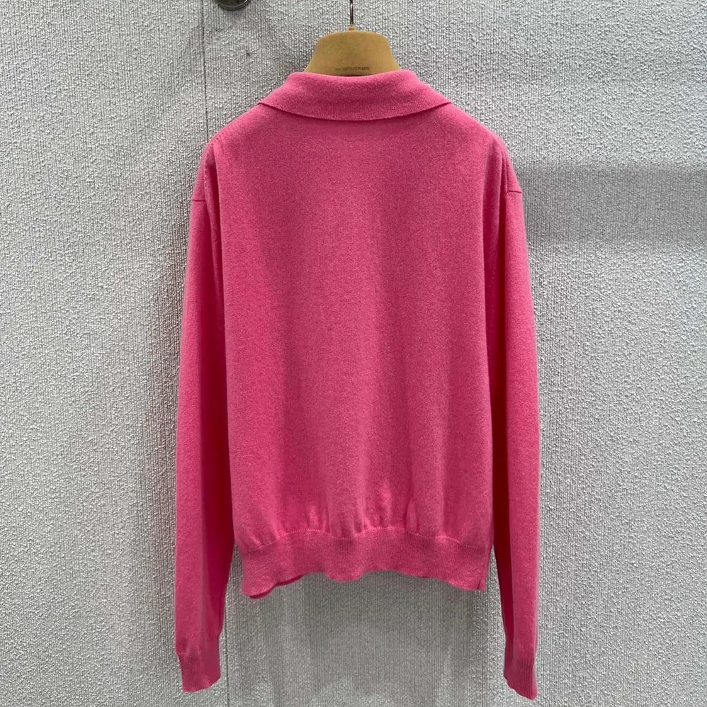 Miu Miu Cashmere Half for Women in Zipper Polo Shirt Miu Miu Cashmere Half for Women in Zipper Polo Shirt