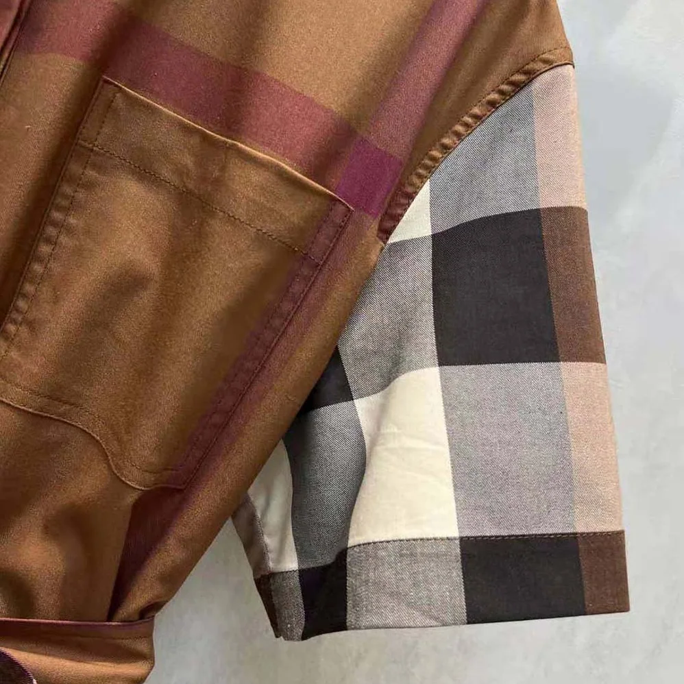 Burberry Check Cotton Tie for Women in waist Shirt Dress Burberry Check Cotton Tie for Women in waist Shirt Dress