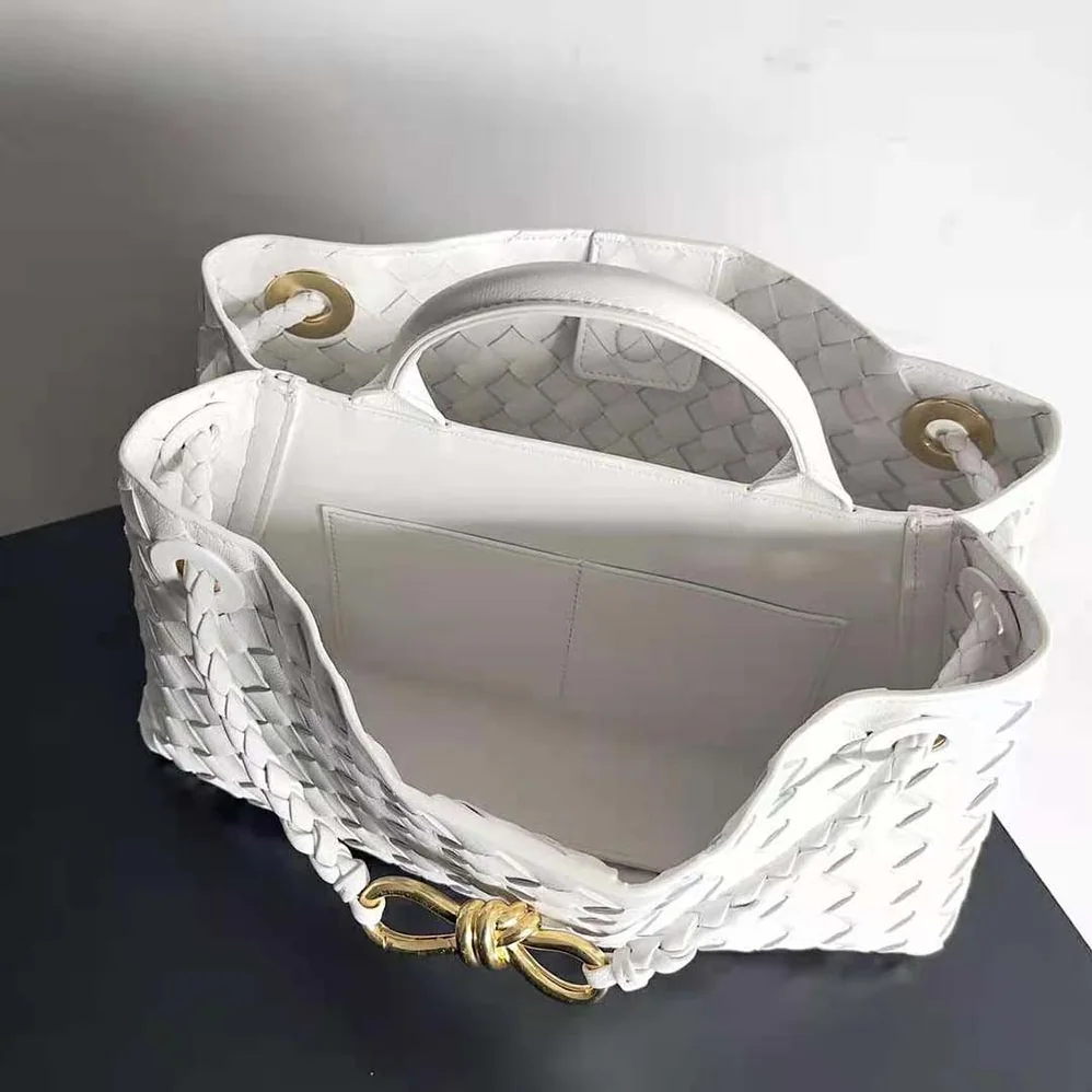 Bottega Veneta Small East/West Andiamo for Women in White