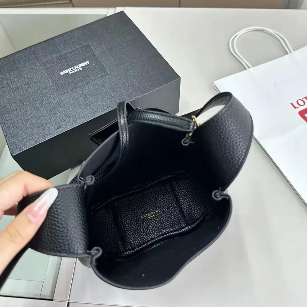 Saint Laurent YSL Le 5 à 7 Supple Baby in Grained Leather for Women Saint Laurent YSL Le 5 à 7 Supple Baby in Grained Leather for Women