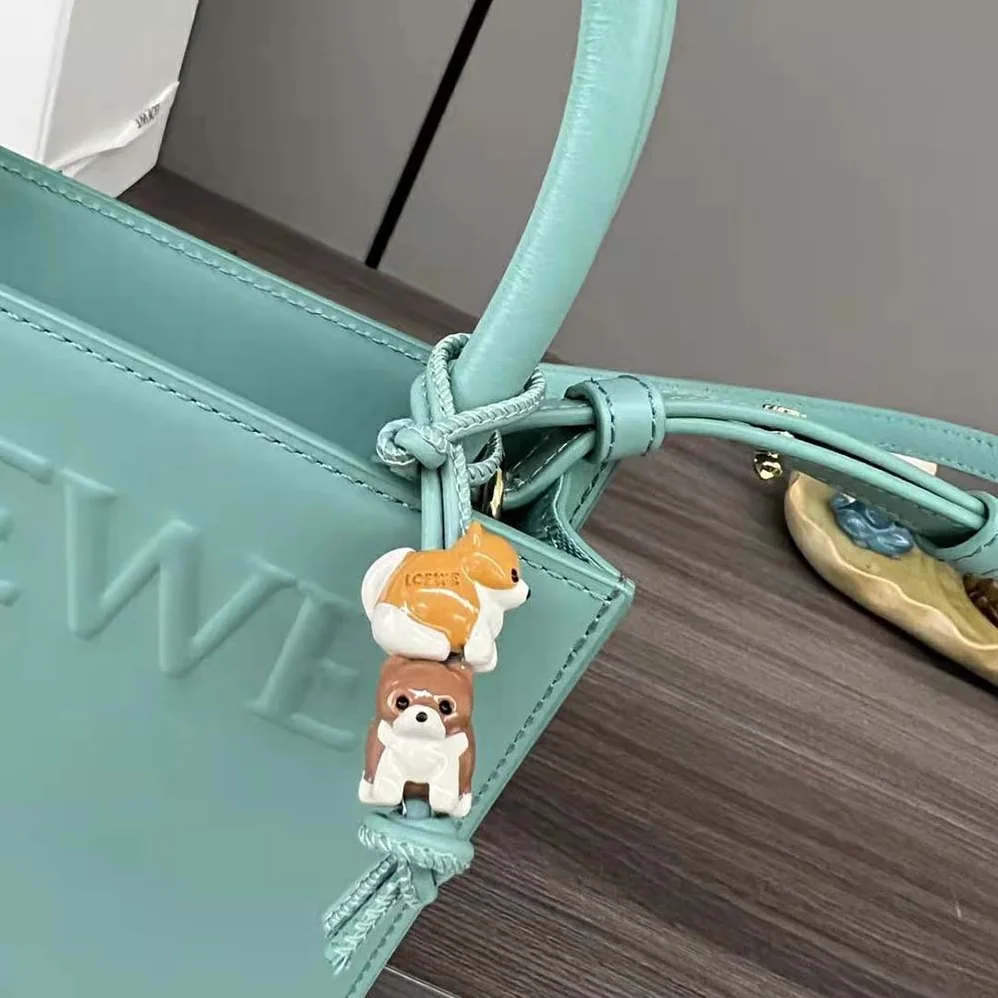 Loewe Standard A5 Tote in Sleek Calfskin for Women in Aqua