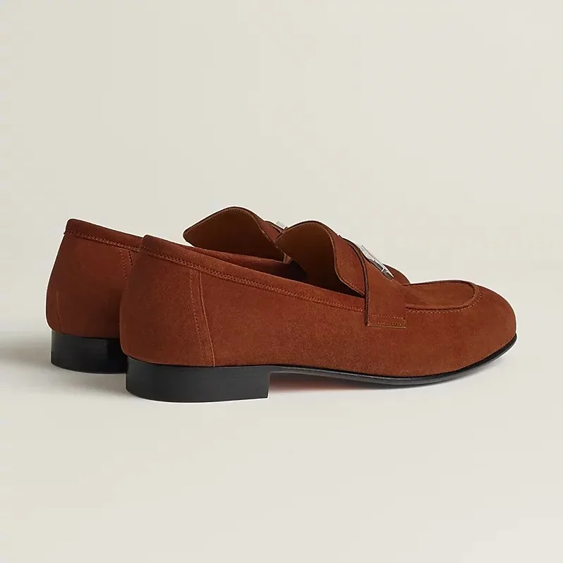 Hermes Paris Loafers Orange Hermes Paris Loafers Orange