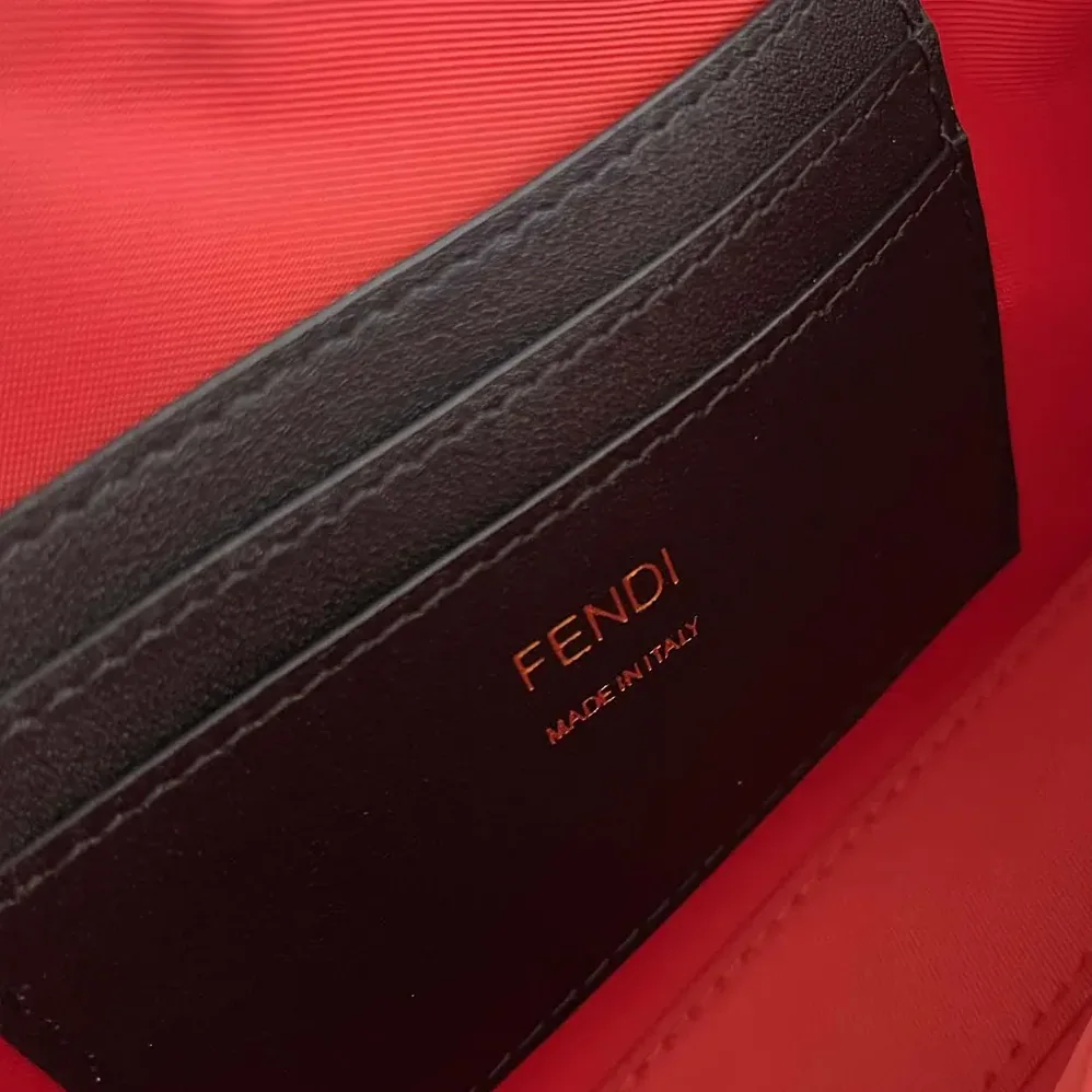 Fendi Baguette Pouch Lunar New Year Black Leather Pouch for Women Fendi Baguette Pouch Lunar New Year Black Leather Pouch for Women
