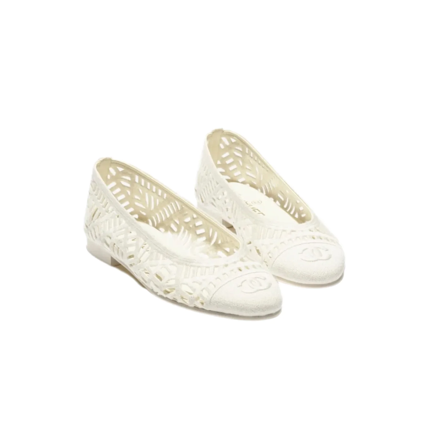 Chanel Ballet Flats Ivory --U5360