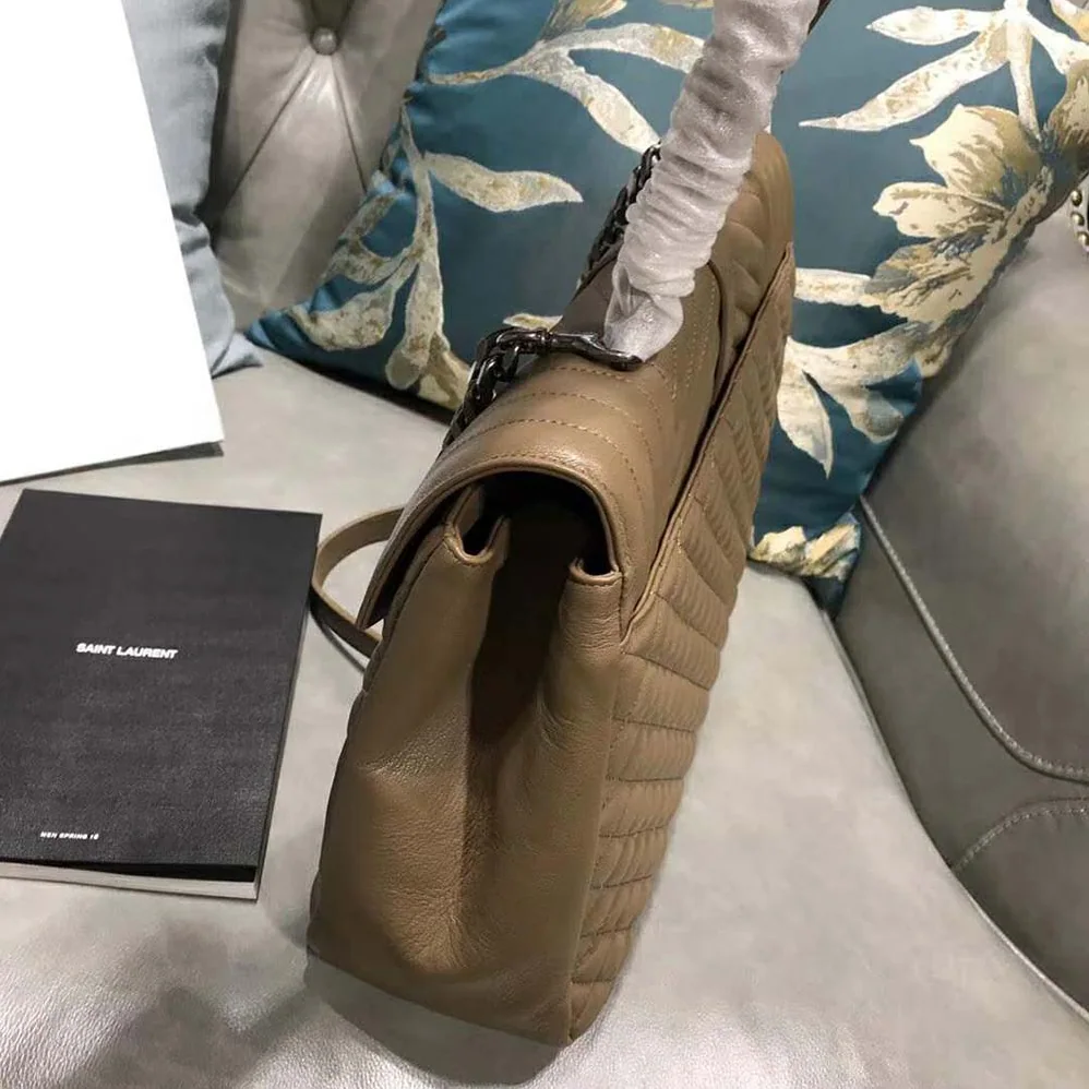 Saint Laurent YSL Envelope Large Bag Grain De Poudre for Women in Sandy